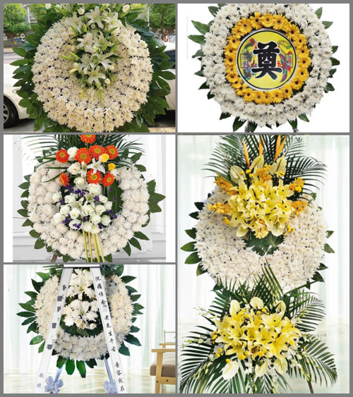 山西长治平顺县中五井乡小赛村花圈速递